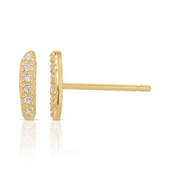Diamond Bar Earring