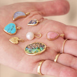 Moonstone Crescent Charm