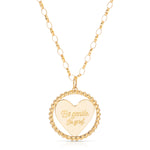 A Be Gentle In Grief Necklace on a white background. 