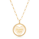 A Be Gentle In Grief Necklace on a white background. 