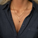 Pavé Nameplate Pendant - LOVE