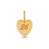 Engraved Heart Charm