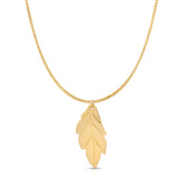 20th Anniversary Leaf Necklace