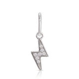 Diamond Lightning Bolt Charm Pendant