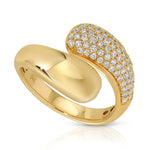 A Make it a Double Ring in yellow gold on a white background. 