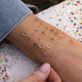 Custom Gold Bracelet - 3 Letters