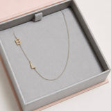 Custom Mixed Gold Necklace - 2 Letters
