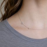 Custom Mixed Gold Necklace - 2 Letters