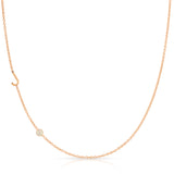Monogram Necklace with Birthstone - Opal