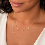Quintet Diamond Layering Necklace