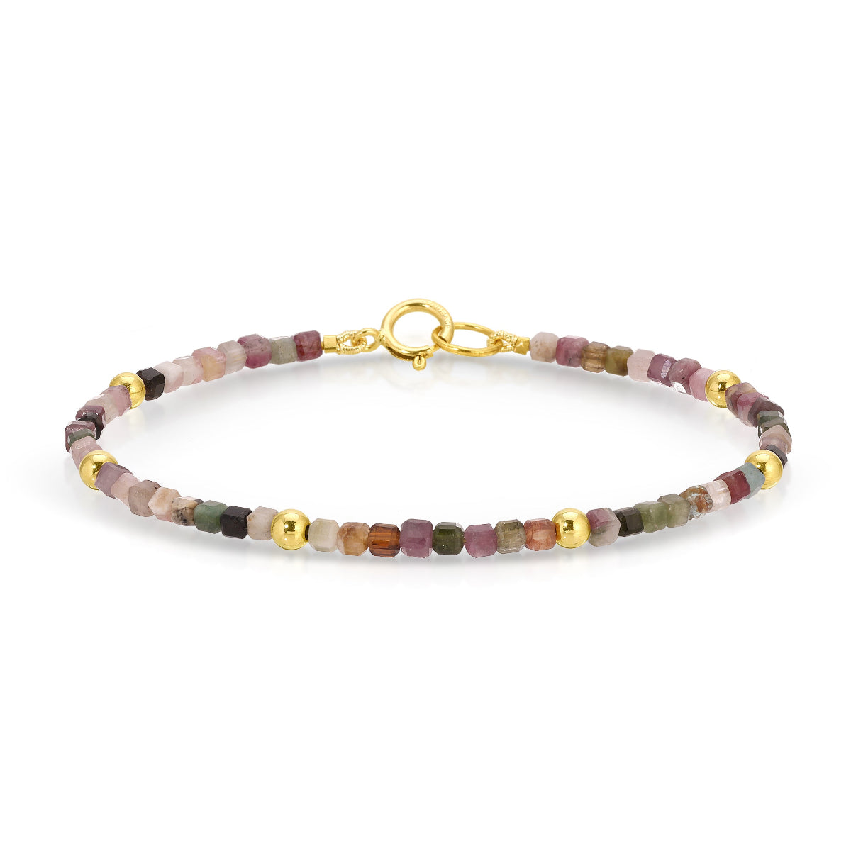 An Endless Summer Bracelet - Coral Reef on a white background. 