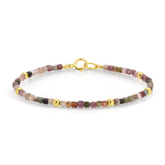 An Endless Summer Bracelet - Coral Reef on a white background. 