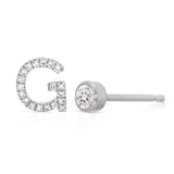 Pavé Monogram Earring Set