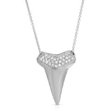 Sharktooth Necklace with Pavé Top