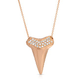 Sharktooth Necklace with Pavé Top