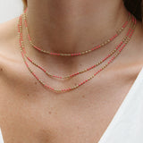 Confetti Necklace - Pink