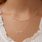 Quintet Diamond Layering Necklace