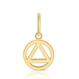 14K Recovery Pendant Charm
