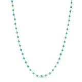 The Bluebell Bouquet Necklace on a white background. 