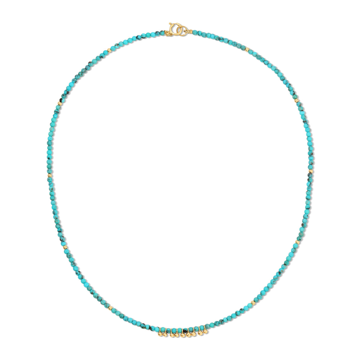 An Endless Summer Necklace - Turqs + Caicos on a white background. 