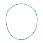 An Endless Summer Necklace - Turqs + Caicos on a white background. 
