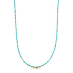 An Endless Summer Necklace - Turqs + Caicos on a white background. 