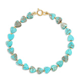 An Endless Summer Bracelet - Sea + Sky on a white background. 