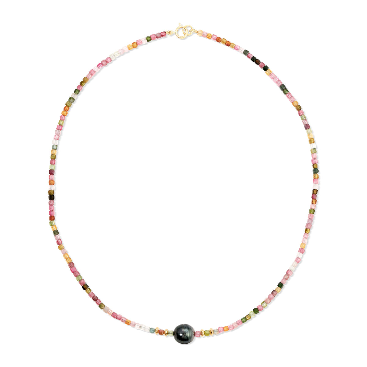 An Endless Summer Necklace - Sweet Escape on a white background. 