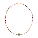 An Endless Summer Necklace - Sweet Escape on a white background. 