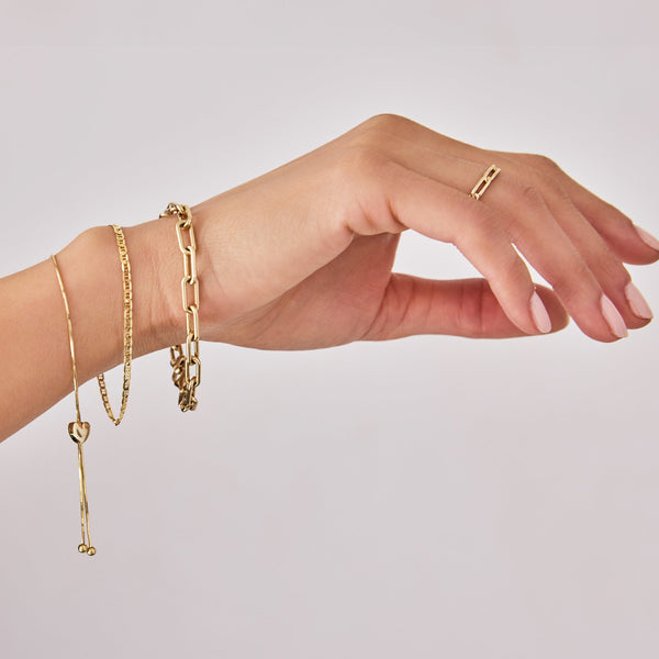 Bold Link Bracelet | 14k Gold | Maya Brenner