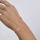 Custom Gold Bracelet - 1 Letter