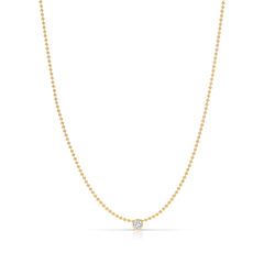 Single Diamond Layering Necklace
