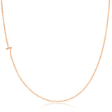 14K GOLD ASYMMETRICAL NUMBER NECKLACE - 7
