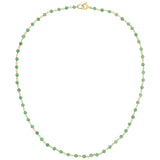 The Clover Bouquet Necklace on a white background. 
