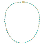 The Bluebell Bouquet Necklace on a white background. 