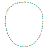 The Bluebell Bouquet Necklace on a white background. 