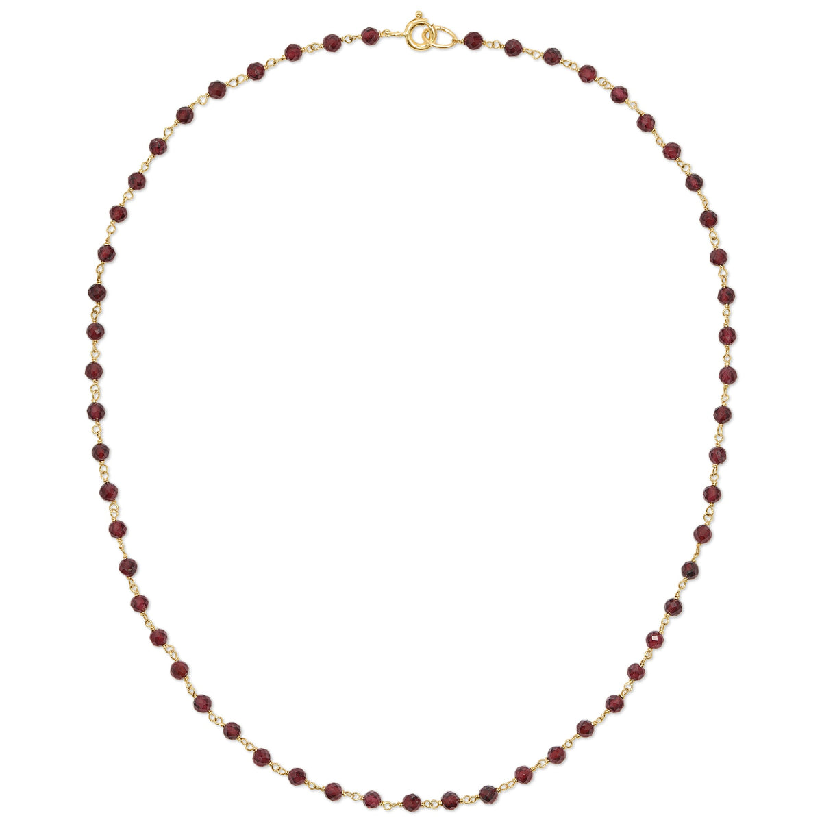 The Rose Bouquet Necklace on a white background. 