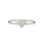A Heartfelt Ring in white gold on a white background. 