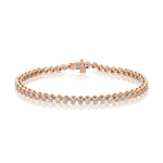 A Love Set Match Bracelet in rose gold on a white background. 
