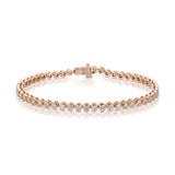 A Love Set Match Bracelet in rose gold on a white background. 