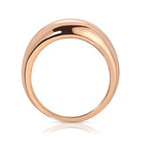 A Paris Ring in rose gold on a white background. 