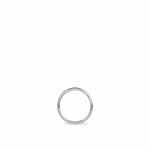 An Open Eclipse Earring - Mini in white gold on a white background. 