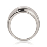 A Paris Ring in white gold on a white background. 