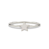 A Twinkle Twinkle Ring in white gold on a white background.