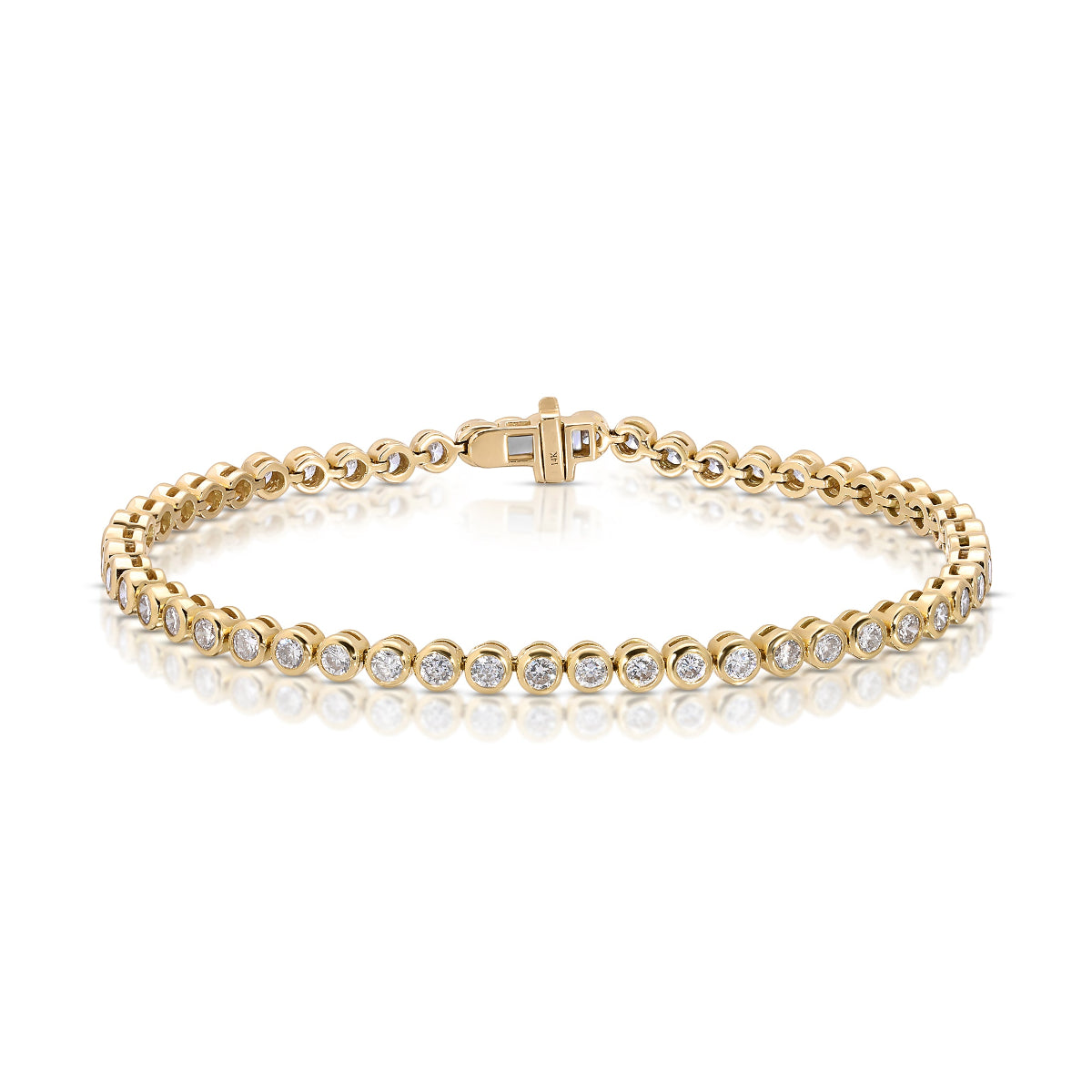A Love Set Match Bracelet in yellow gold on a white background. 