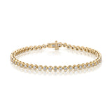 A Love Set Match Bracelet in yellow gold on a white background. 