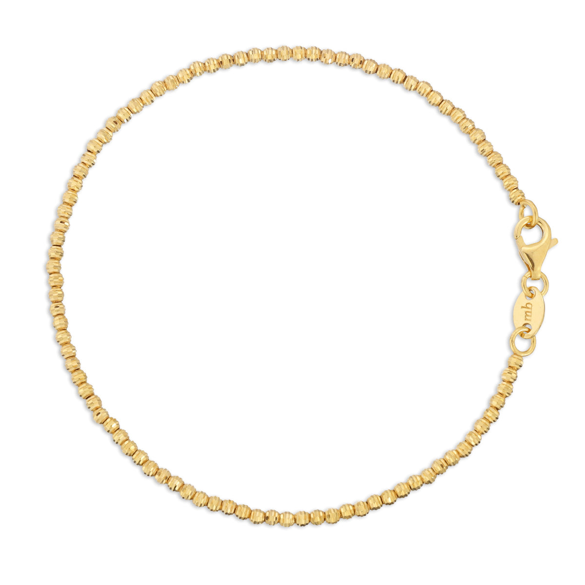 Diamond Cut Bracelet | Color: 14K Yellow Gold | Size: 7" By Maya Brenner Diamond Cut Bracelet | Color: 14K Yellow Gold | Size: 7" By Maya Brenner