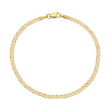 An Overboard Bracelet in yellow gold on a white background. 