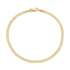 An Overboard Bracelet in yellow gold on a white background. 