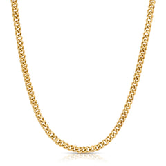 A Round Curb Chain on a white background. 